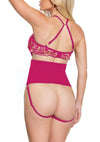 Pink Pussycat Teddy - Pink/Rose Gold - Medium