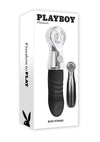 Playboy Bon Voyage Rechargeable Silicone Vibrator - Gray/Grey