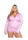 Playboy Slumber Bunny Romper - Pink/White - 3XLarge/4XLarge