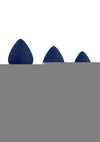 Playboy Tall Trainer Silicone Anal Kit - Blue/Navy - 3 Piece