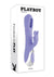 Playboy Tap Me In Rechargeable Silicone Dual Vibrating Rabbit - Purple