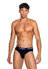Playboys Mens Modal Gym Brief - Black/White - Medium