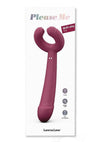 Please Me Rechargeable Silicone Vibrator - Plum Star/Purple