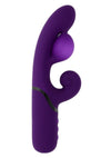 Pleasure Puff Rechargeable Silicone Expandable Rabbit Vibrator - Purple