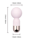 Pokewan Pocket Mini Vibrating Silicone Rechargeable Wand Massager