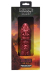 Polynesian Pleasure Idols Lele Lele Air Idol Rechargeable Silicone Vibrating Dildo with Remote Control - Red