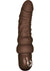 Power Stud Curvy Vibrating Dildo - Chocolate