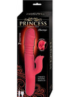 Princess Passion Heat Rechargeable Silicone Warming Vibrator with Clitoral Wheel - Coral/Pink