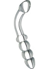 Prisms Erotic Glass Hamsa G-Spot Glass Wand - Clear