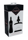 Pumped Automatic Rechargeable Vulva and Breast Pump with Rotating and Vibrating Tongue - Black