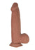 Realcocks Dual Layered Uncut Slider Thick Shaft Dildo - Caramel - 9.25in