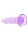 Realrock Crystal Clear Non Realistic Dildo with Suction Cup