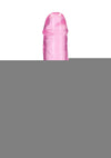 Realrock Crystal Clear Straight No Balls Dildo - Clear/Pink - 9in
