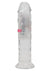 Realrock Vibrating Led Wireless Rechargeable Remote Control Straight Cock - Clear - 6in
