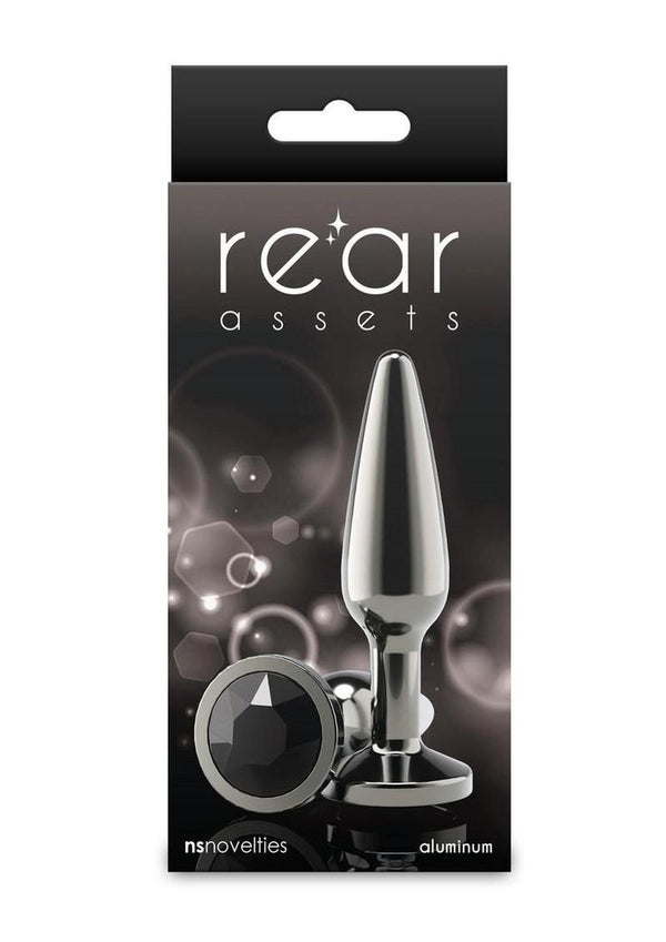 Rear Assets Chrome Tapered Anal Plug - Gray/Grey - Medium