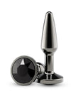 Rear Assets Chrome Tapered Anal Plug - Gray/Grey - Small