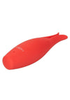 Red Hot Fury Rechargeable Silicone Vibrator with Clitoral Stimulation