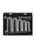 Renegade Dilator Kit Silicone Anal Plugs with Suction Cups - Black - 5 Piece