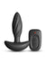 Renegade Flash Rechargeable Silicone Vibrating Anal Plug with Remote - Black