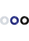 Renegade Stamina Rings Cock Rings - Assorted Colors - Set Of 3