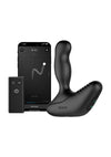 Revo Stealth App Enabled Rechargeable Silicone Rotating Prostate Massager with Remote Control - Black