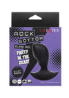 Rock Bottom Rumbling Stud Rechargeable Silicone Anal Probe - Black