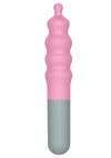 Rock Candy Bubble Gusher Rechargeable Silicone Clitoral Vibrator - Gray/Pink