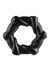 Rock Candy Taffy Twist Cock Ring - Black
