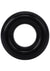 Rock Solid Ribbed Donut Silicone Cock Ring - Black