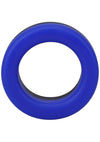 Rock Solid The Big O Silicone Cock Ring - Black/Blue