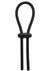 Rock Solid Lasso Double Lock Adjustable Silicone Cock Ring - Black