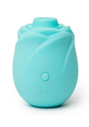 Romp Rose Glow Rechargeable Silicone Glow In The Dark Air Clitoral Stimulator - Blue