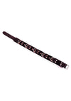 Rouge 5 D Ring Leather Collar - Black/White
