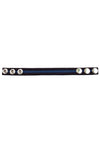 Rouge Leather Adjustable Cock Strap - Black/Blue