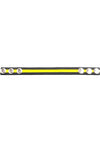 Rouge Leather Adjustable Cock Strap - Black/Yellow