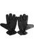 Rouge Leather Vampire Gloves - Black - Large