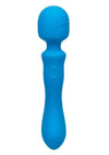 Rumbler Rumble Wand Rechargeable Silicone Vibrator - Blue