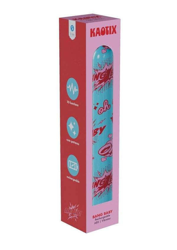 S-Line Kaotix Bang Baby Rechargeable Vibrator - Blue