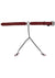 Saffron Collar with Nipple Clamp - Black/Red