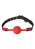 Saffron Silicone Ball Gag - Black/Red