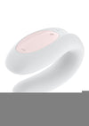 Satisfyer Double Joy Rechargeable Silicone Dual Stimulating Vibrator - White