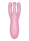 Satisfyer Threesome 4 Rechargeable Silicone Vibrator - Pink