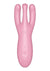 Satisfyer Threesome 4 Rechargeable Silicone Vibrator - Pink
