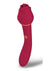 Secret Kisses Rosegasm Lingo Rechargeable Silicone Dual End Vibrator with Clitoral Stimulator - Red