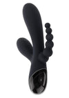 Selopa Triple Aces Rechargeable Silicone Triple Vibrator - Black