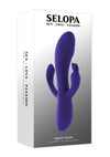 Selopa Triple Tickle Rechargeable Silicone Triple Stimulating Vibrator - Purple
