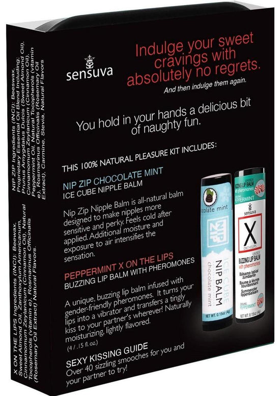 Sensuva Pheromone Infused Lips N Nips Pleasure Kit - Chocolate/Mint
