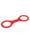 Sex and Mischief Amor Silicone Cuffs - Red - Small