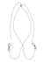 Sex and Mischief Ex's Andamp; Oh's Body Jewelry with Nipple Ties - Black