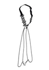 Sex and Mischief Lace Collar with Nipple Ties - Black
